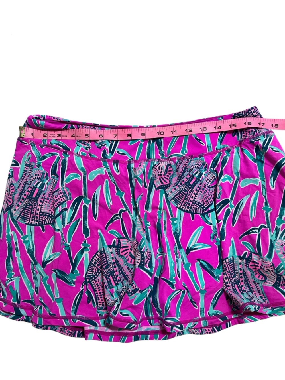 Lilly Pulitzer UPF 50+ Luxletic Aila Skort in elephant and bamboo print - Picture 8 of 9